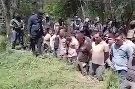 Disturbing video shows Mexican cartel lining up rivals for mass ...